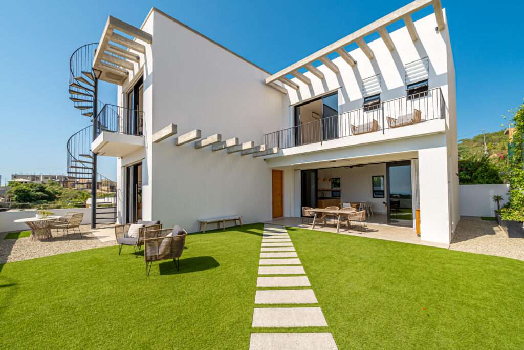 Los Cabos Cabo Bello Casa Blue Fin is a rare DUPLEX investment opportunity in the desirable oceanside community of Cabo Bello. This versatile 4-bedroom, 4-bathroom home offers incredible potential for rental income, full-time or multi-generational living, or both. Each level features 2-bedrooms and 2-bathrooms with private entrances in front and back, making it ideal for generating revenue while maintaining personal privacy or hosting extended family and guests.Enjoy beautiful for sale