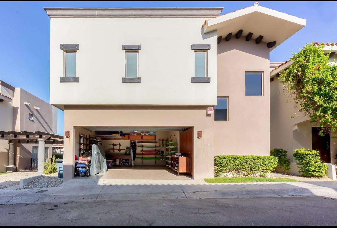 Los Cabos Cabo Bello Located in the desirable gated community of Cabo Bello, this duplex residence offers flexibility, privacy, and excellent income potential. Designed as two fully independent living spaces, the property features a total of five bedrooms, two kitchens, and two BBQ areas, ideal for large families or owners seeking to live in one unit while renting the other.One of Cabo Bello's standout features is its swimmable beach, one of the best in the Tezal area, just minutes away. Known for its security and peaceful atmosphere, the community offers gated access and 24/7 surveillance.Conveniently located near Fresko, Costco, Home Depot, and some of Cabo San Lucas' top restaurants, this property is perfect as a full-time residence, vacation home, or smart investment opportunity. for sale