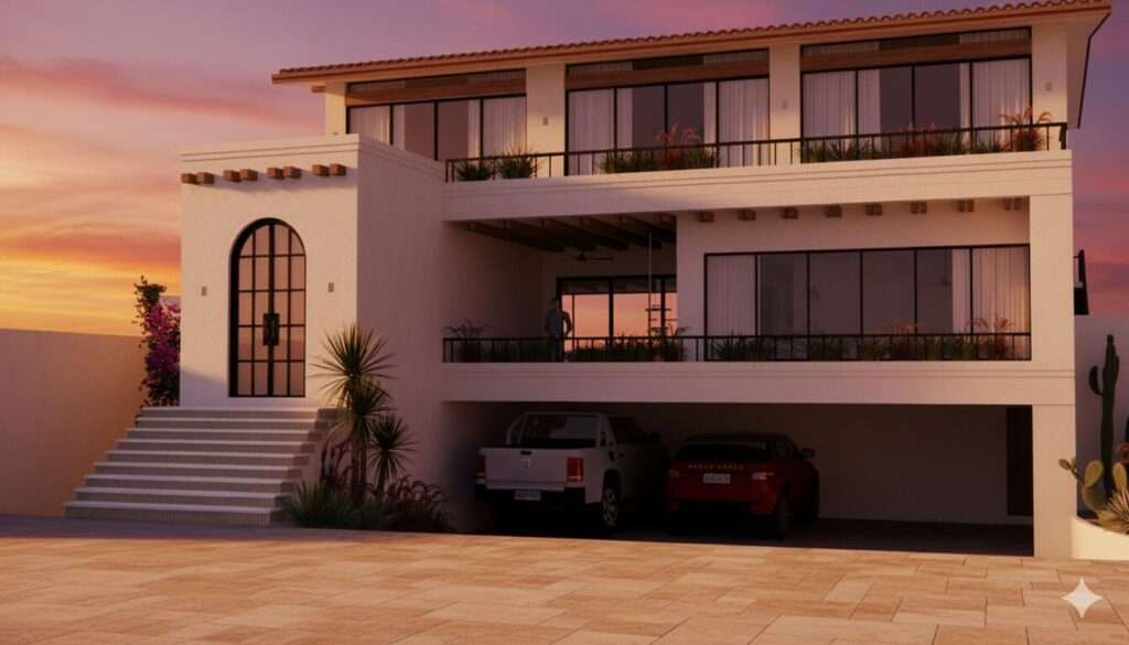 Los Cabos Rancho Cerro Colorado This is a unique opportunity to own a stunning, partially-completed residence in the coveted Rancho Cerro Colorado community. With breathtaking ocean – Av. Corsarios, San Jose Corridor, BS