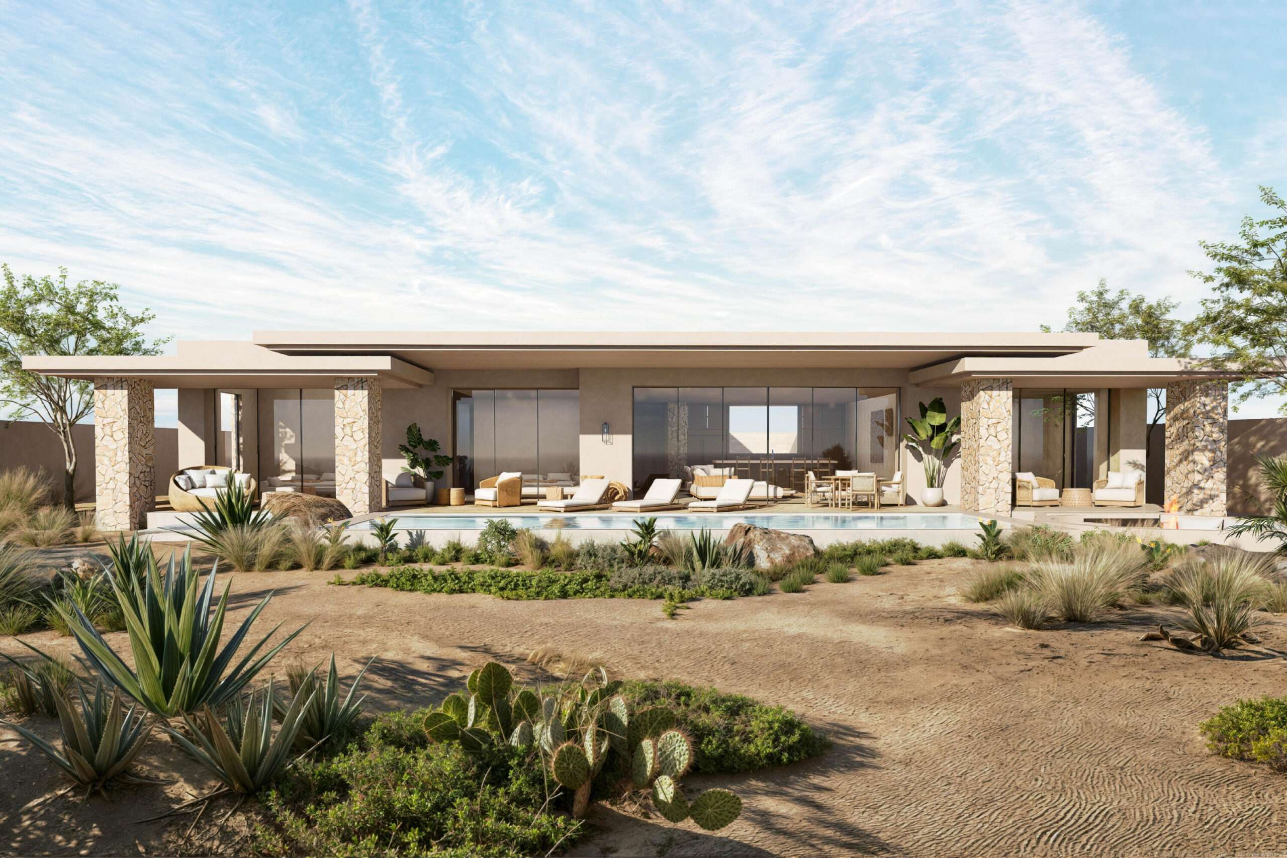 Los Cabos Palmilla Estates Discover a standout investment opportunity in coveted Palmilla Estates, where relaxed coastal style meets refined comfort. This single-story 3-bedroom, 3-bath home blends natural stone, warm wood beams, and a gourmet kitchen with high-end appliances, breakfast nook, and full bar. A generous entry courtyard opens to a heated pool, jacuzzi, outdoor kitchen, and a sun-washed yard overlooking the 9th fairway of the Jack Nicklaus Mountain Course. Eligible for a golf membership, it also makes an effortless vacation retreat with close access to Palmilla Beach, world-class amenities, and the charming San José town center. for sale